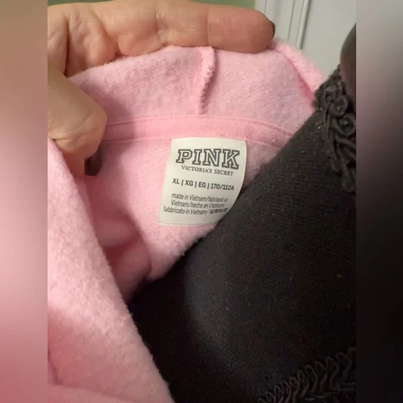 PINK Victoria's Secret Black and Pink Sweater - Picture 2 of 3